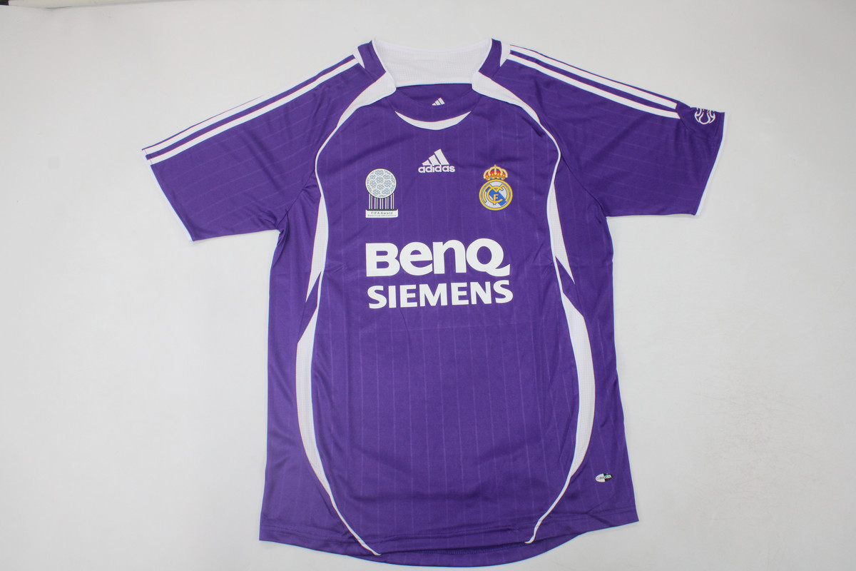 AAA Quality Real Madrid 06/07 Third Purple Soccer Jersey